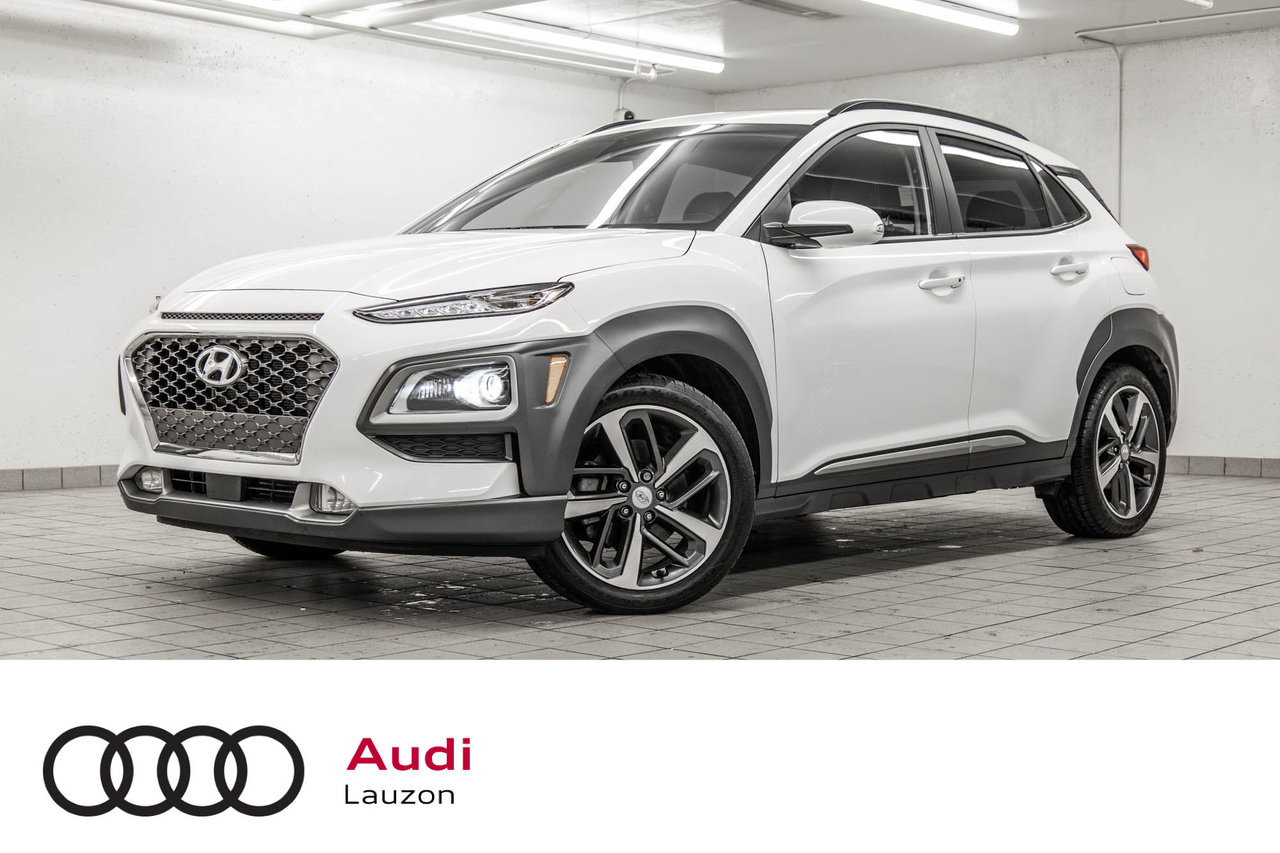 Atlas White 2021 Hyundai Kona SUV / Crossover All-Wheel Drive Automatic