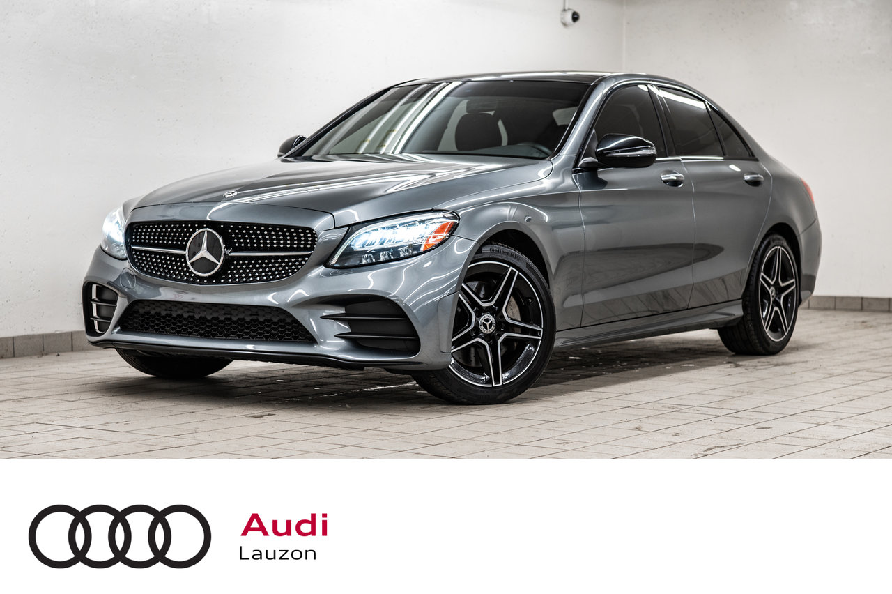 Gray (Selenite Grey Metallic) 2020 Mercedes-Benz C-Class Sedan All-Wheel Drive Automatic