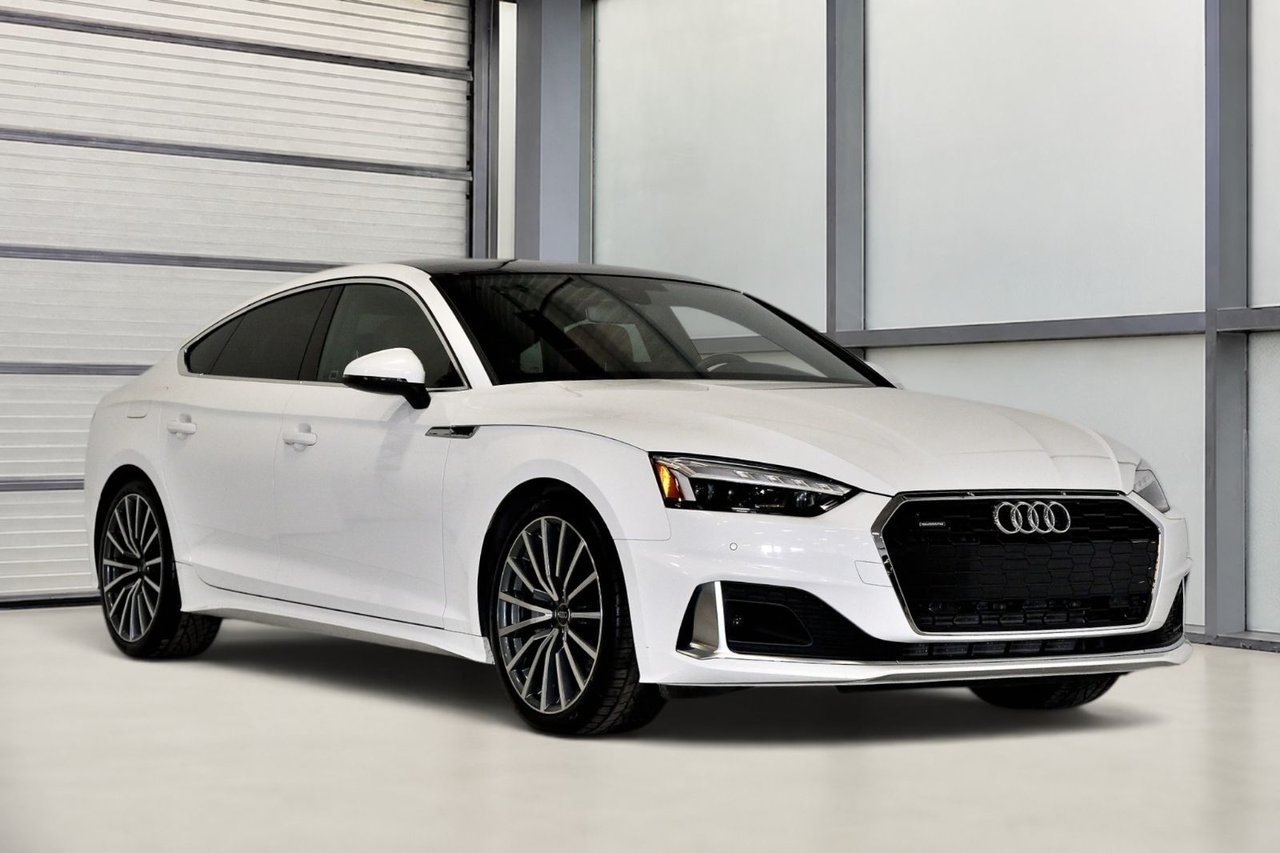 White 2023 Audi A5 Sportback Sedan  Automatic