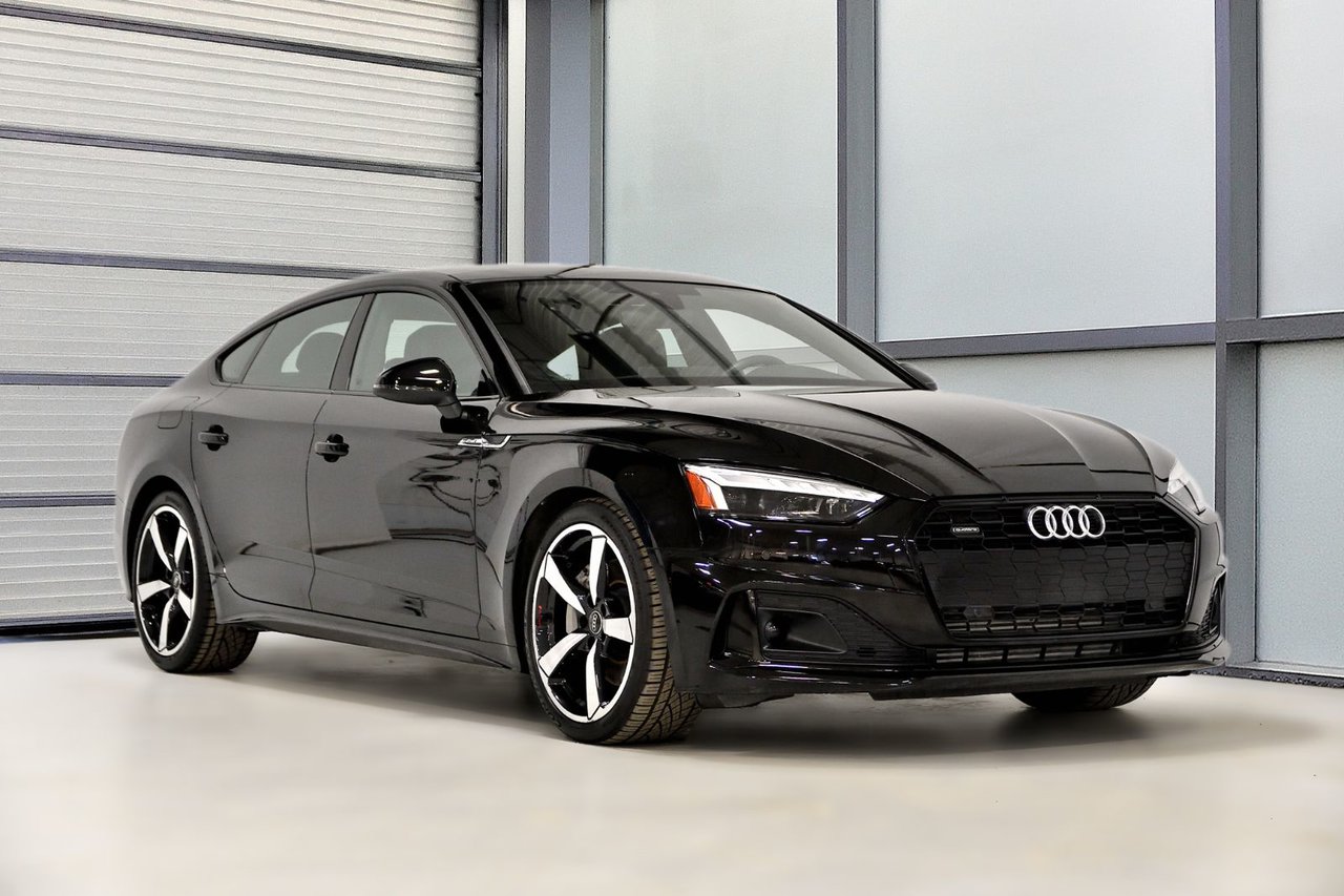 Black 2024 Audi A5 Sportback Sedan  Automatic