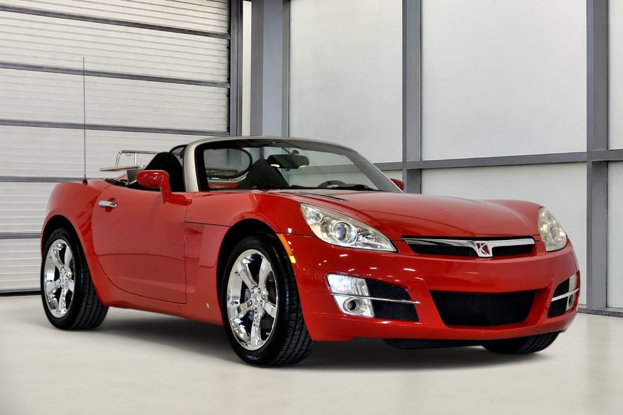 Red 2009 Saturn Sky Convertible Rear-Wheel Drive Manual