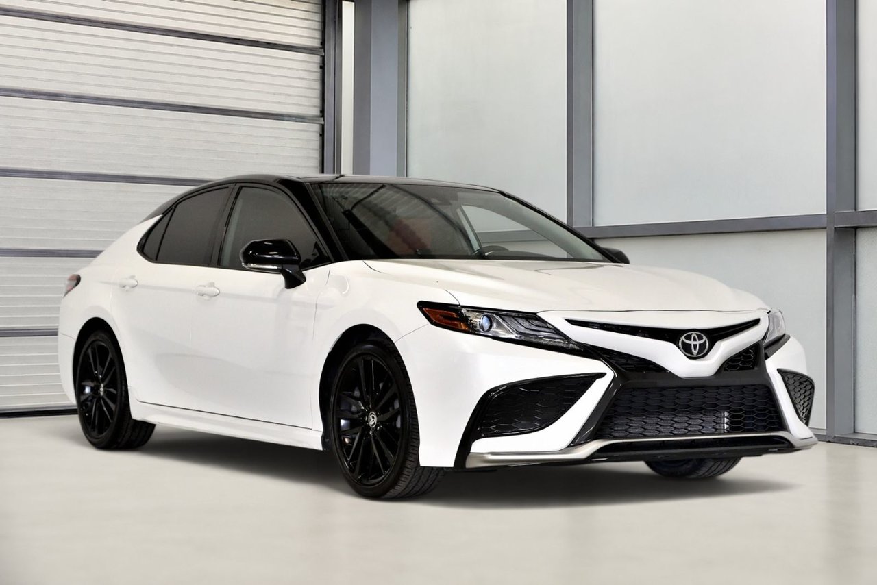 White 2021 Toyota Camry Sedan All-Wheel Drive Automatic