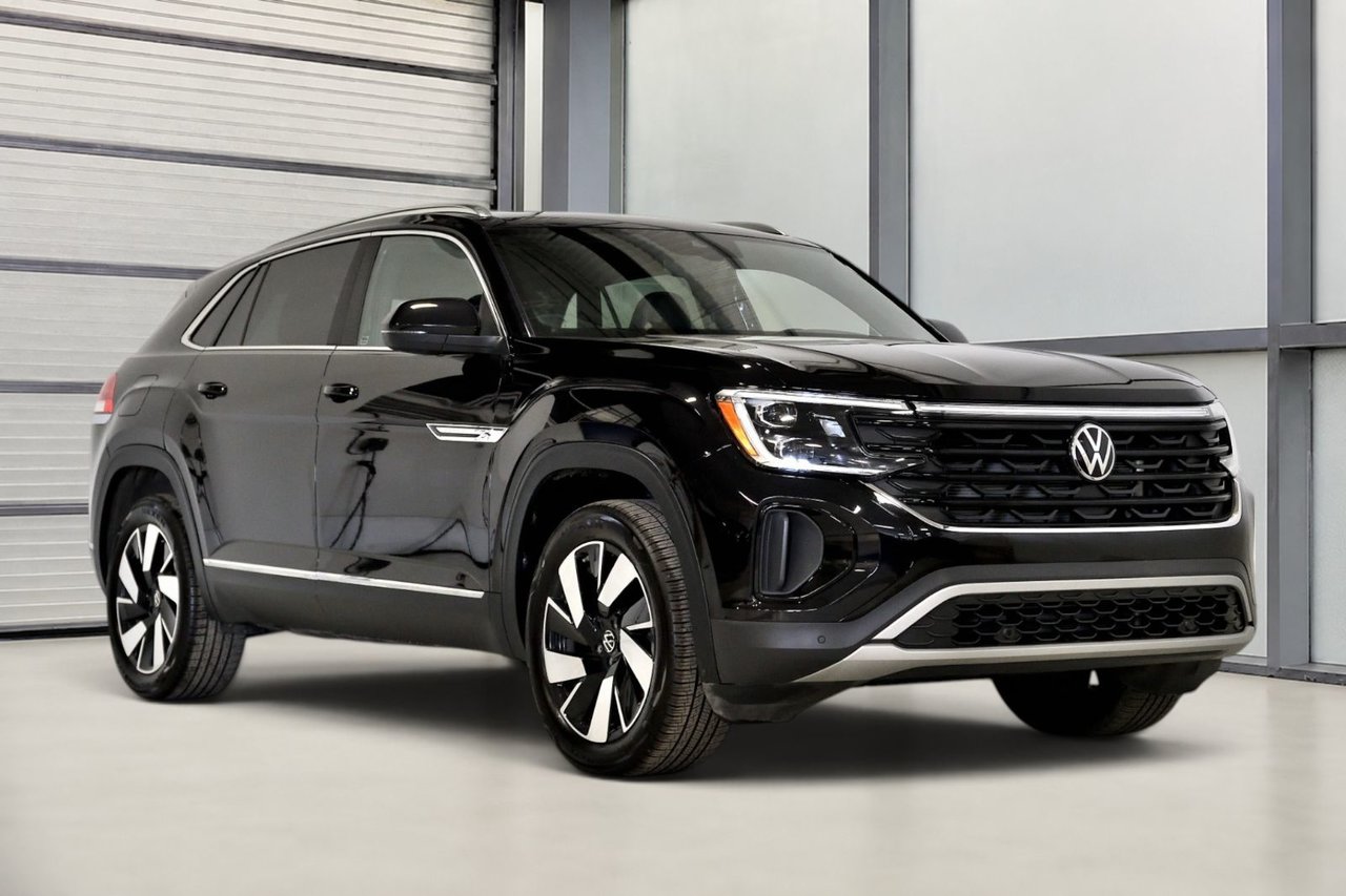 Black 2024 Volkswagen Atlas Cross Sport SUV / Crossover Automatic