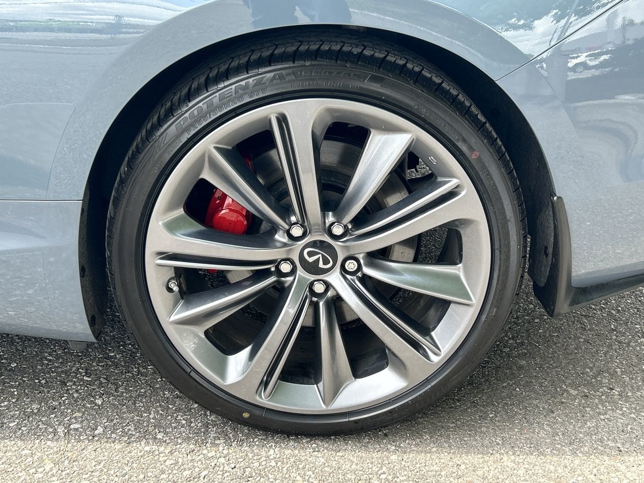 Used 2021 grey INFINITI Sport image 18