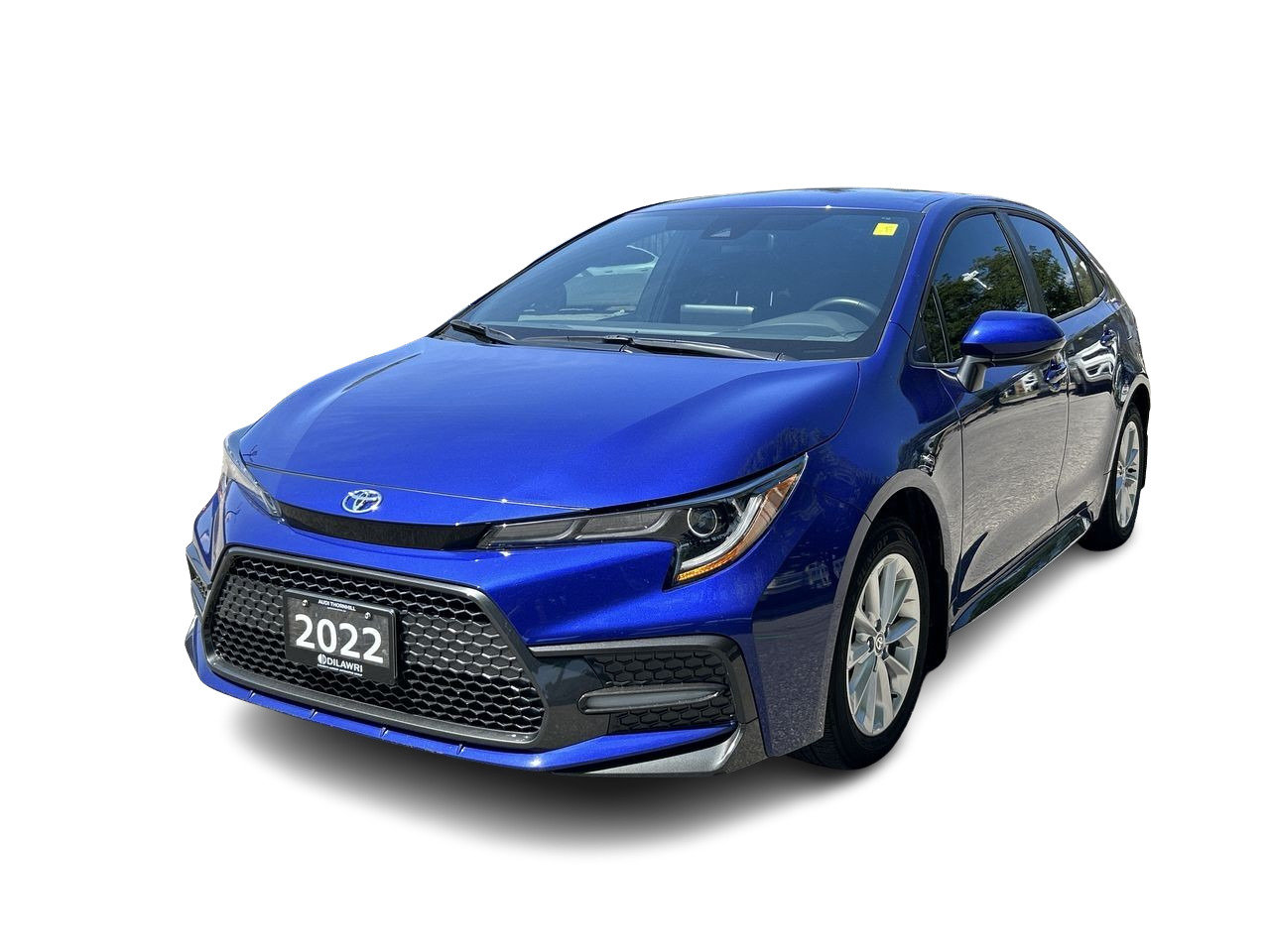 Used 2022 Blue Crush Metallic Toyota SE image 2