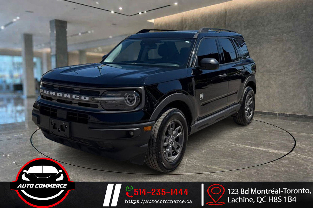 Ford Bronco Sport Big Bend AWD 2023 VUS Noir Transmission Intégrale Automatique
