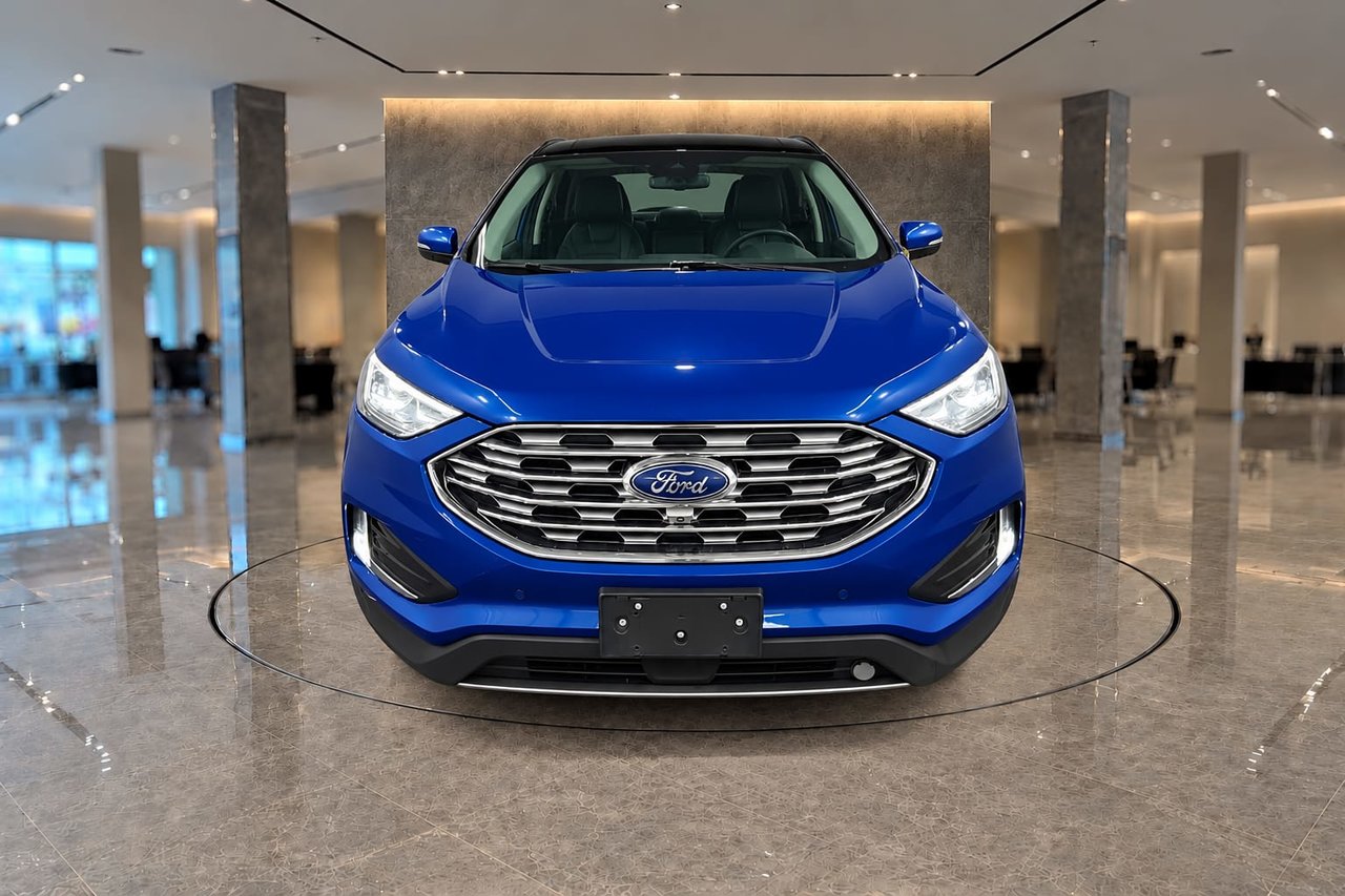 Blue 2022 Ford Edge SUV / Crossover All-Wheel Drive Automatic