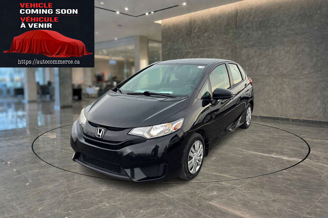 Black 2015 Honda Fit Hatchback Front-Wheel Drive Automatic
