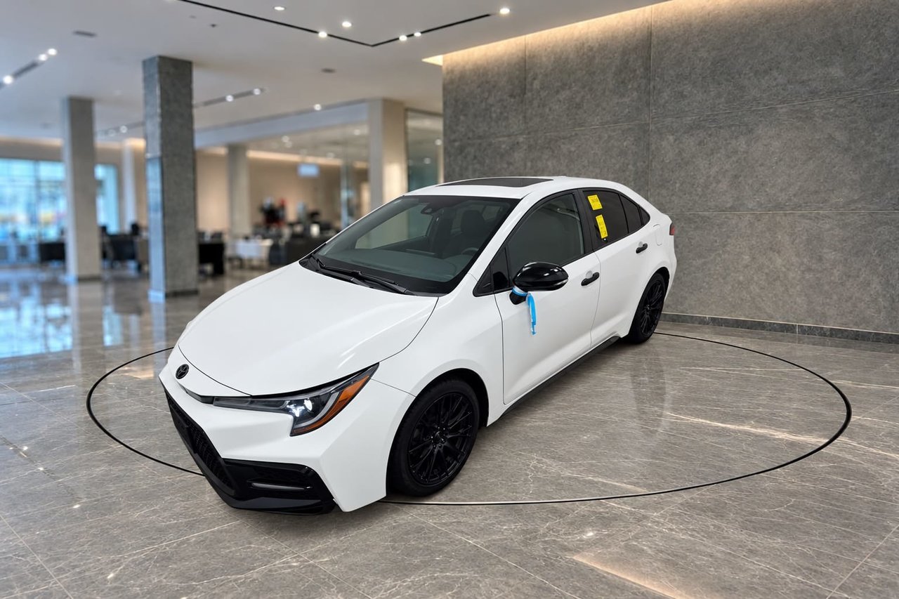 White 2021 Toyota Corolla Sedan Front-Wheel Drive Automatic
