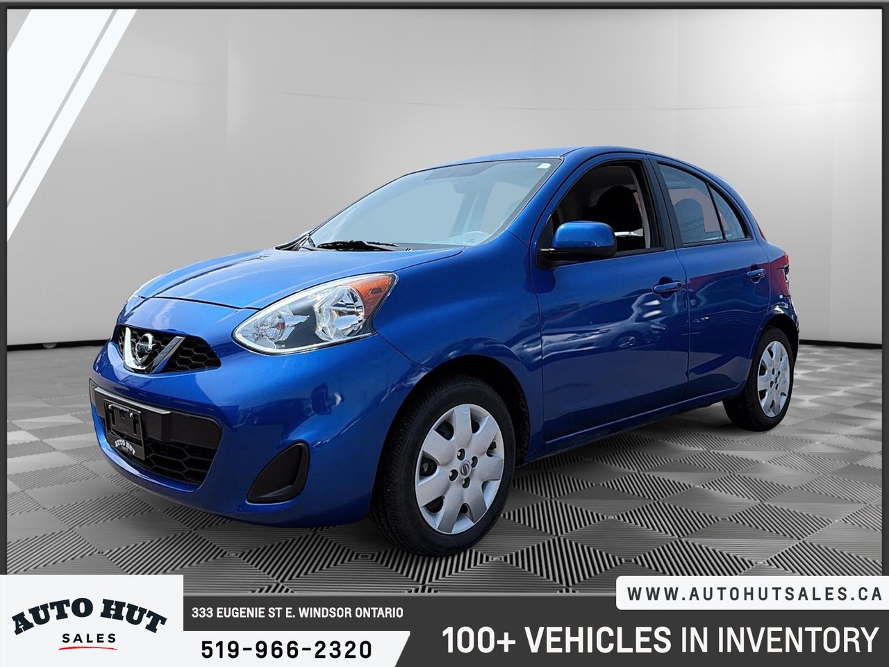 Blue 2015 Nissan Micra Hatchback