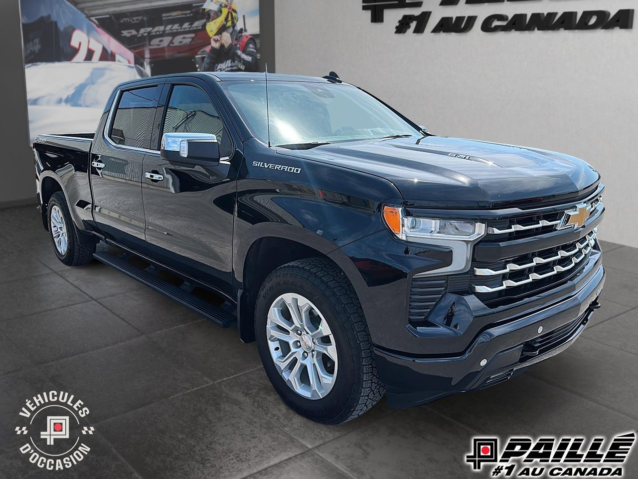 Black 2024 Chevrolet Silverado 1500 Pickup Truck Four-Wheel Drive Automatic