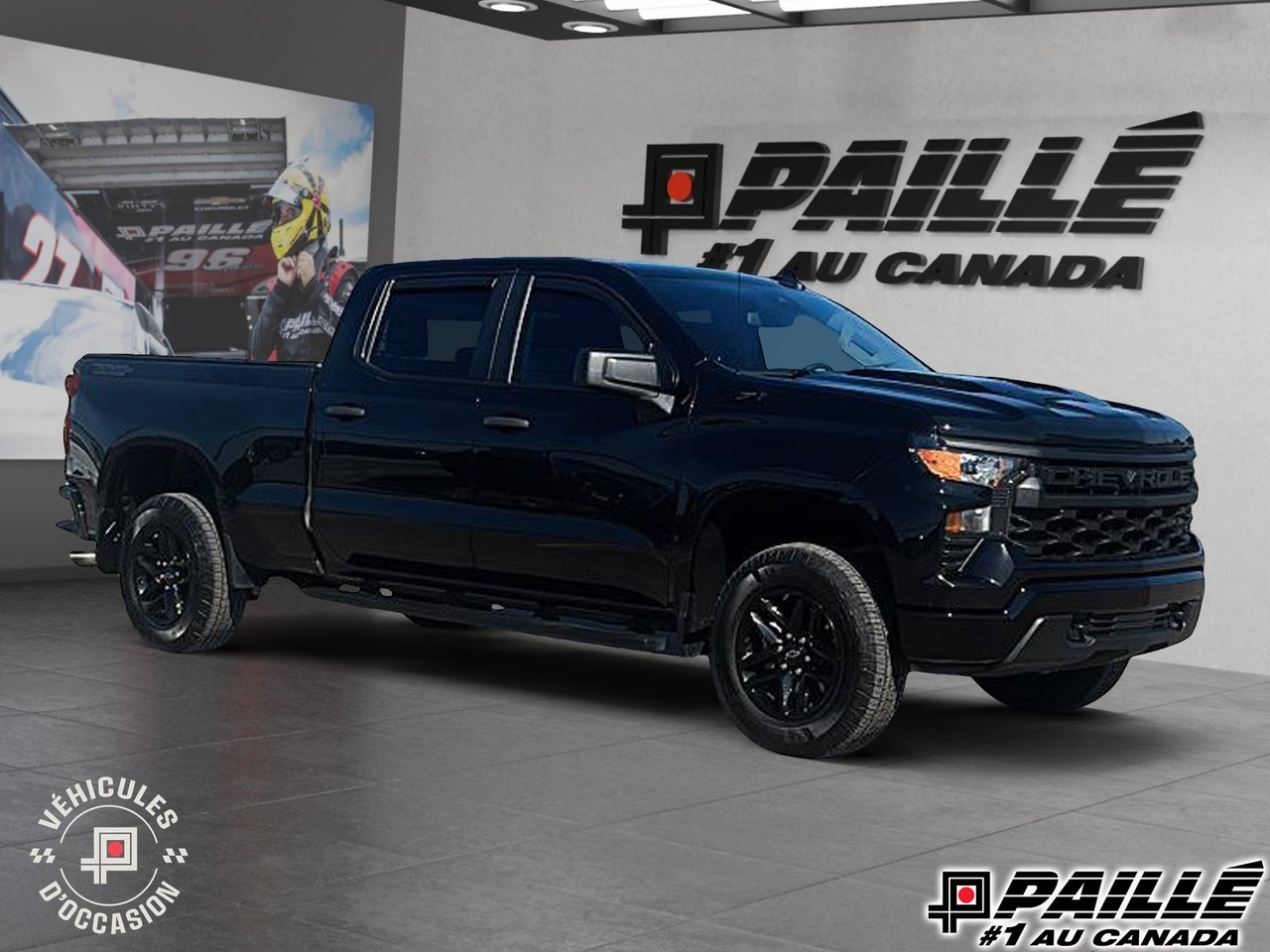 Black 2024 Chevrolet Silverado 1500 Pickup Truck Four-Wheel Drive Automatic