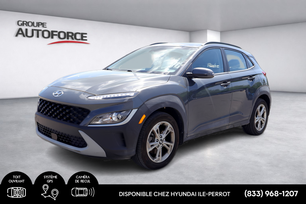 Gray (Ecotronic Grey) 2023 Hyundai Kona Preferred AWD SUV / Crossover Automatic