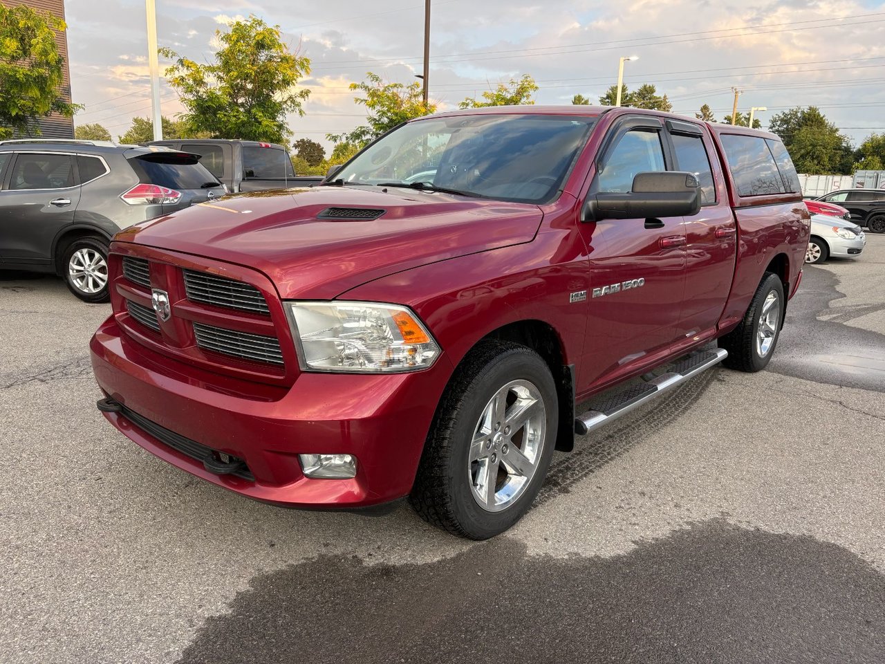 Deep Cherry Red Crystal Pearl 2012 RAM 1500 Pickup Truck Four-Wheel Drive Automatic