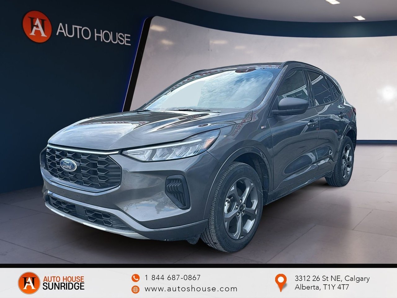 Gray 2024 Ford Escape SUV / Crossover All-Wheel Drive Automatic