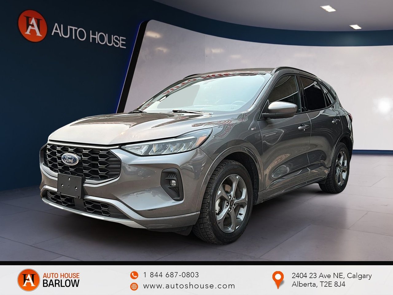 Gray 2024 Ford Escape Hybrid SUV / Crossover All-Wheel Drive Automatic