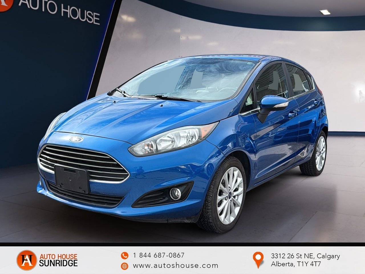 Blue 2018 Ford Fiesta Hatchback Front-Wheel Drive Automatic