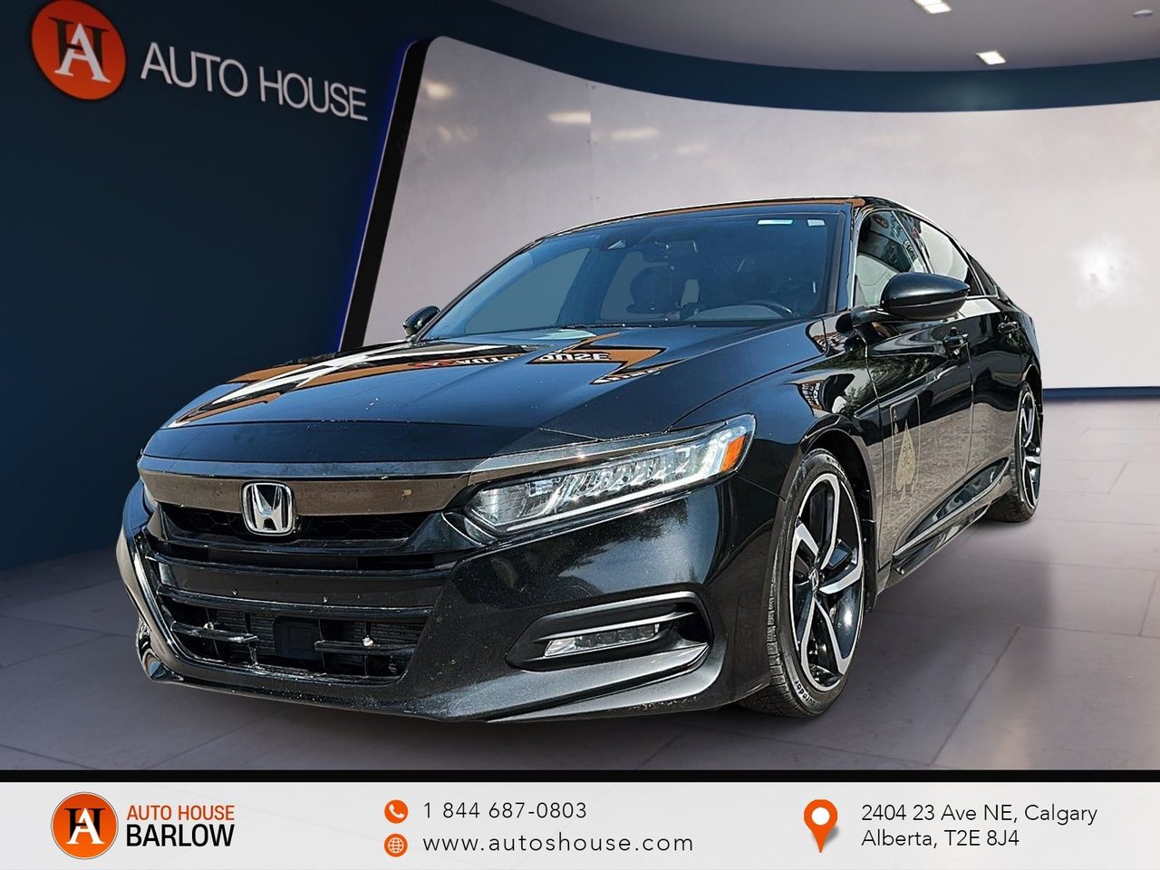 Black 2018 Honda Accord Sedan Front-Wheel Drive Automatic