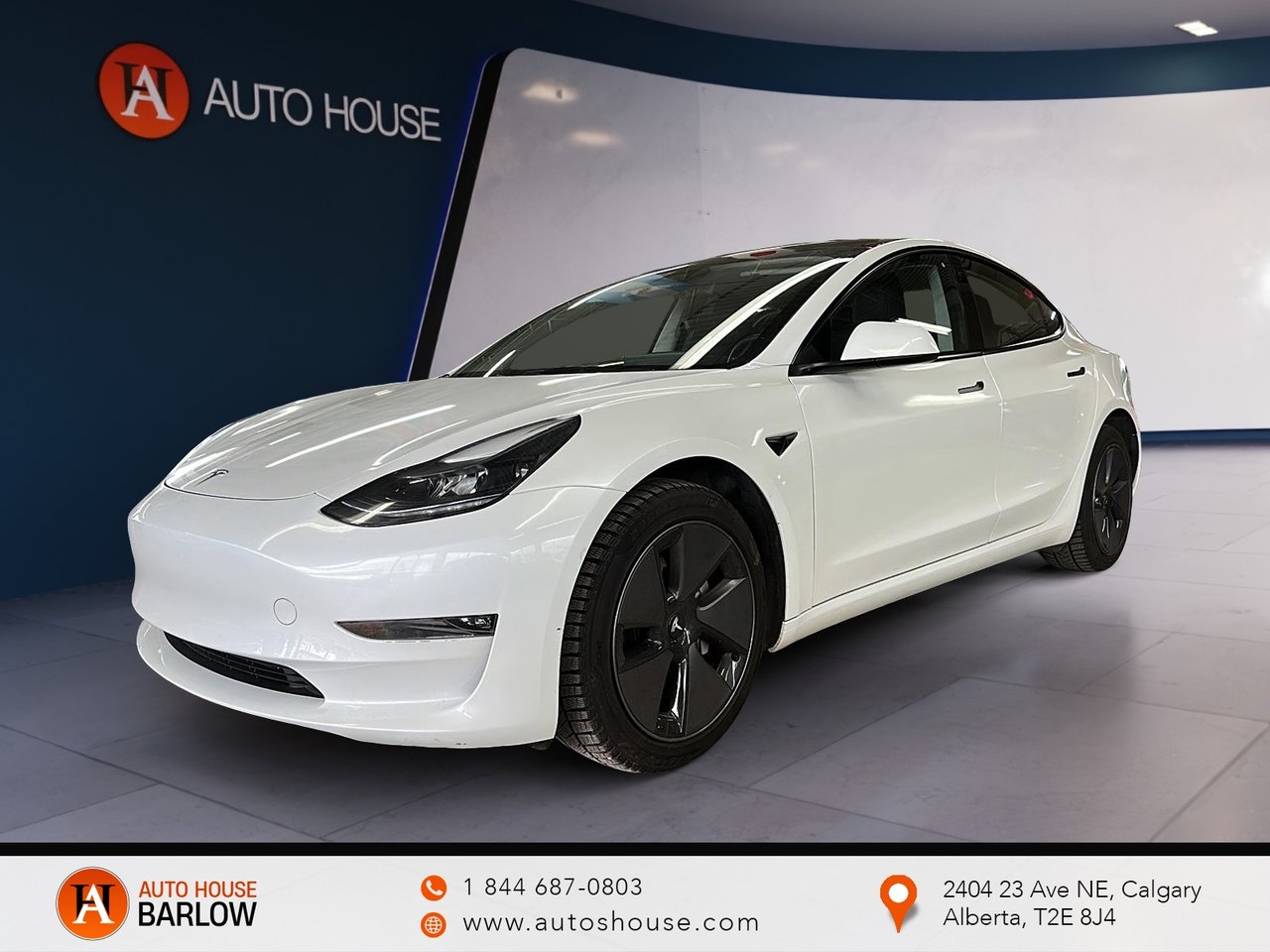 White 2023 Tesla Model 3 Long Range AWD Sedan All-Wheel Drive Automatic