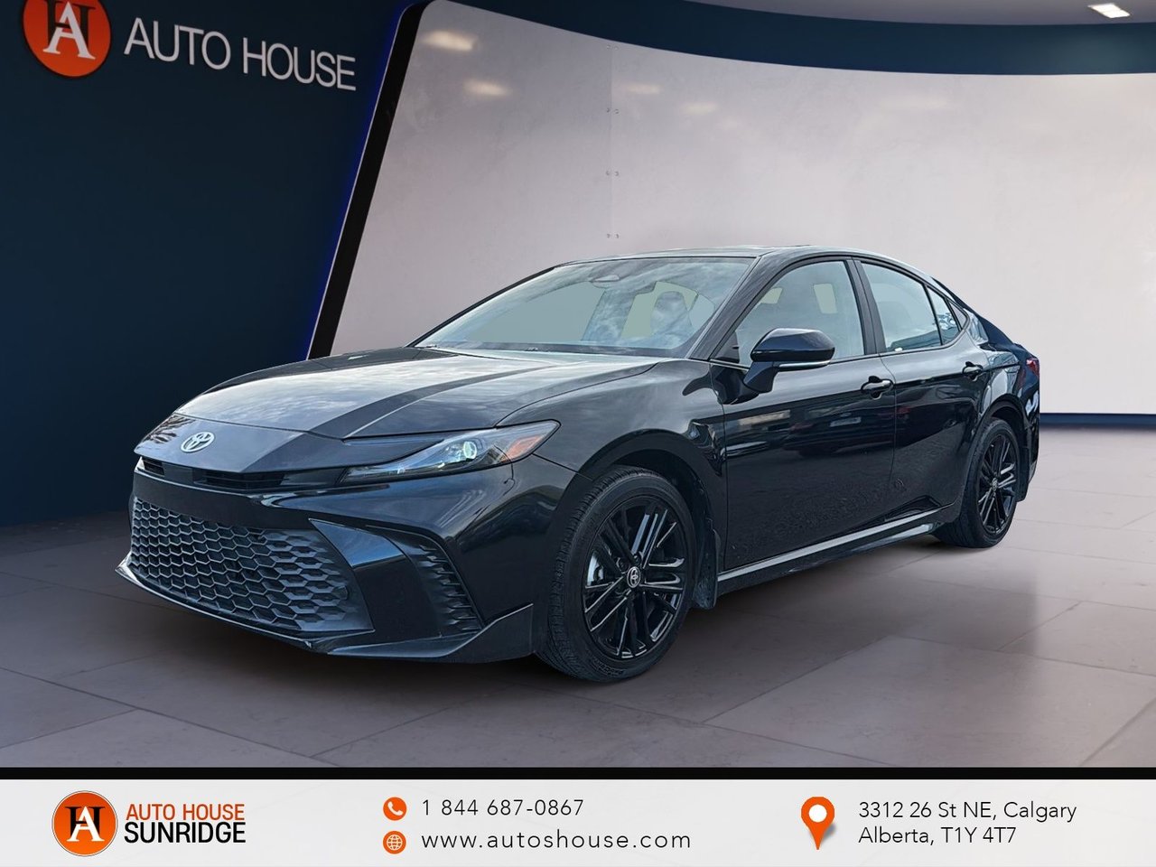 Black 2025 Toyota Camry Sedan All-Wheel Drive