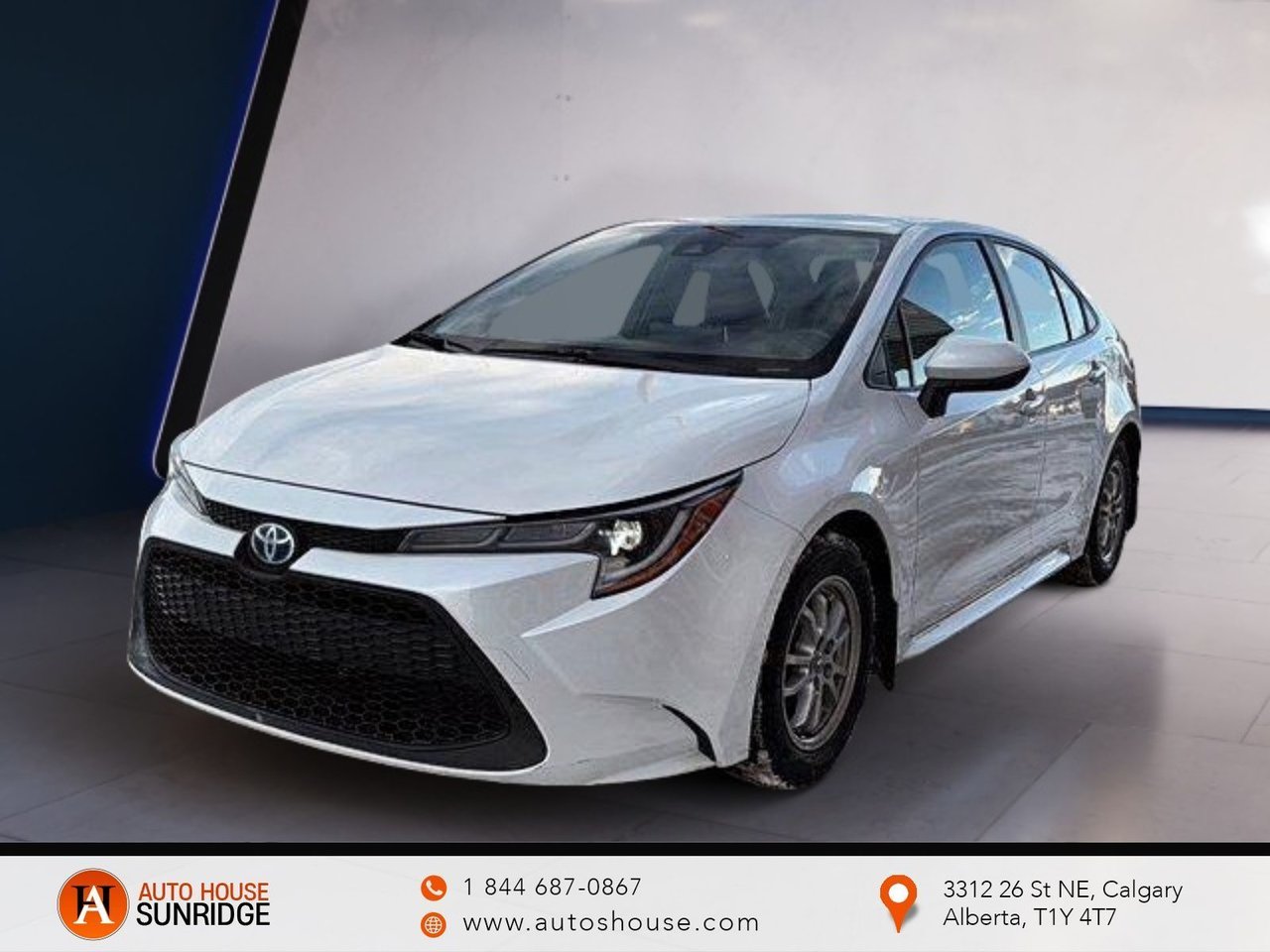 White 2022 Toyota Corolla Hybrid Sedan Continuously Variable Transmission