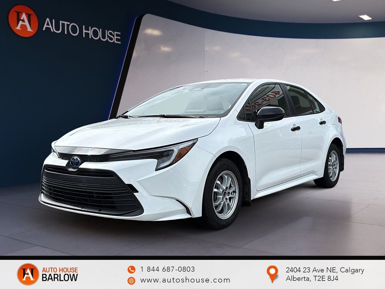 White 2023 Toyota Corolla Hybrid Sedan All-Wheel Drive 