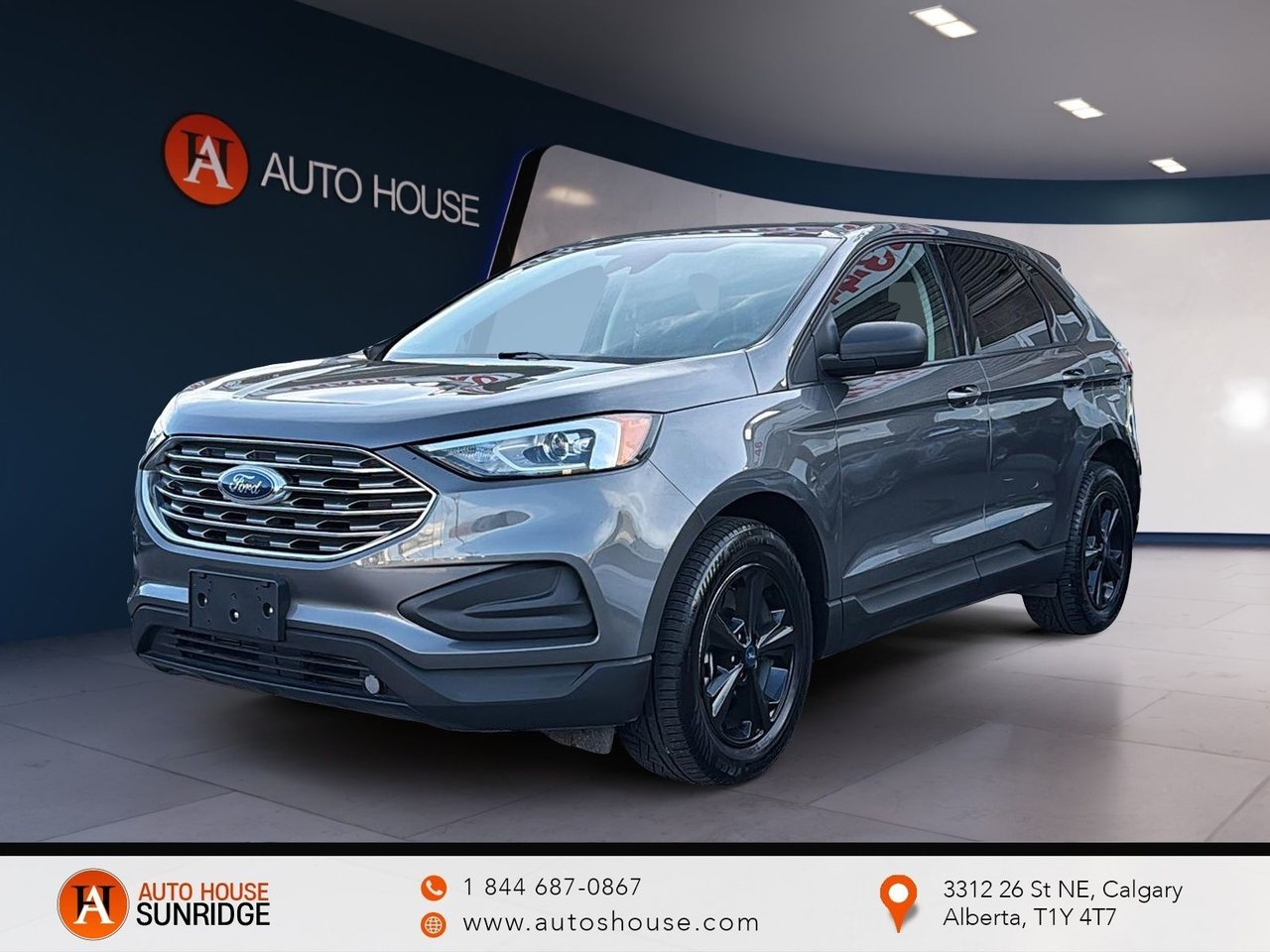 Gray 2022 Ford Edge SUV / Crossover All-Wheel Drive Automatic