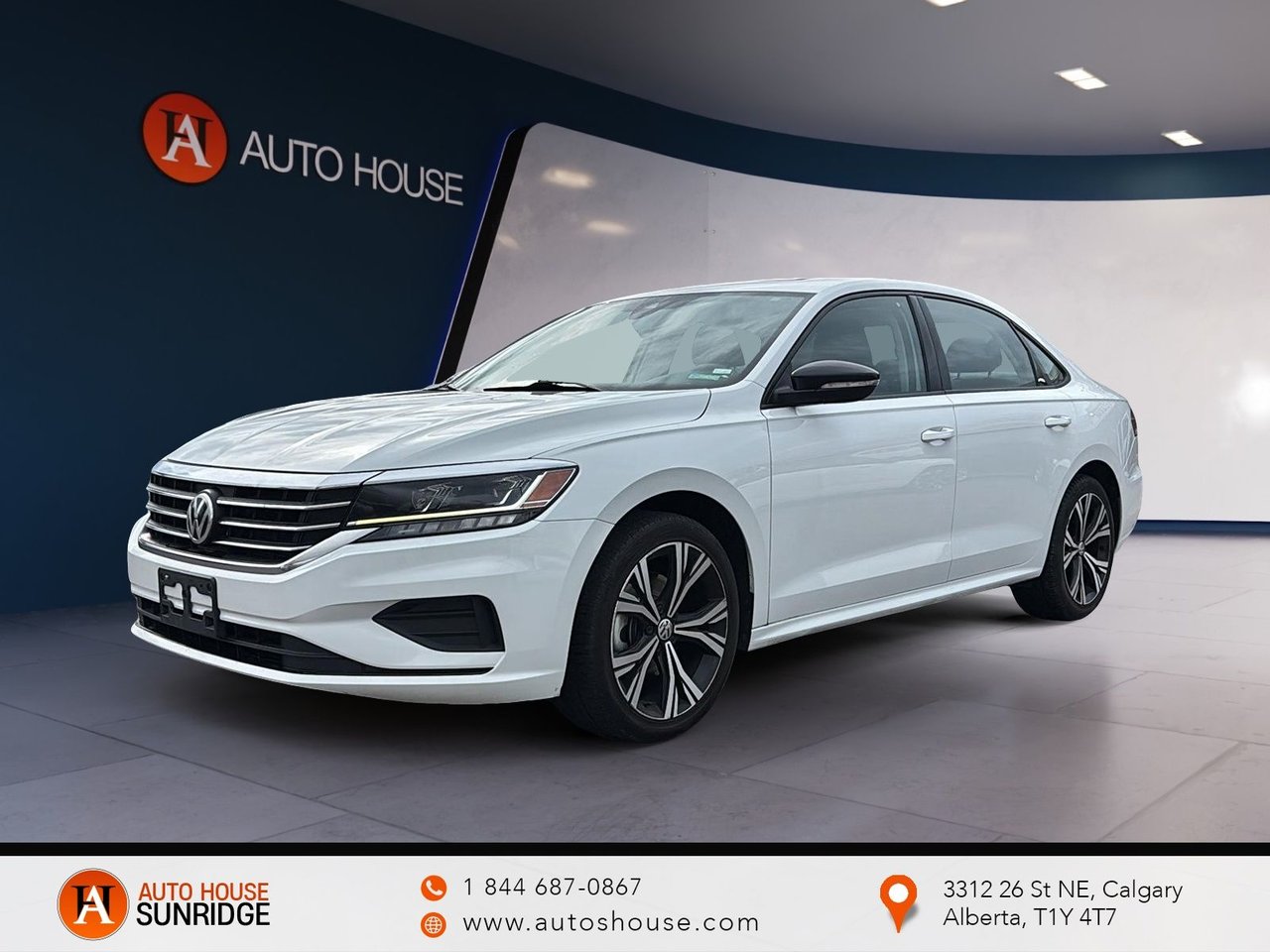 White 2022 Volkswagen Passat Sedan Front-Wheel Drive Automatic
