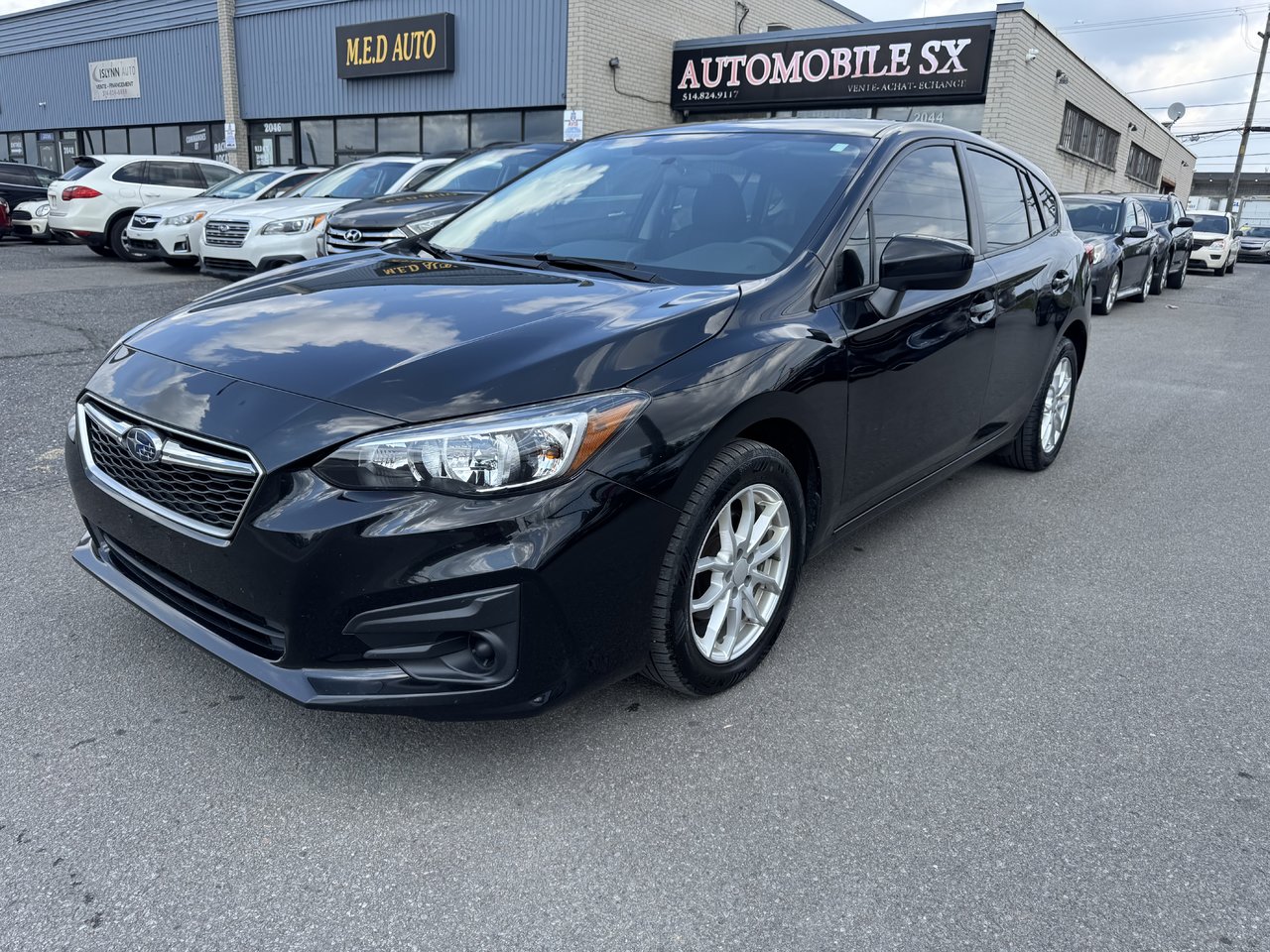 Black 2019 Subaru Impreza Hatchback Continuously Variable Transmission