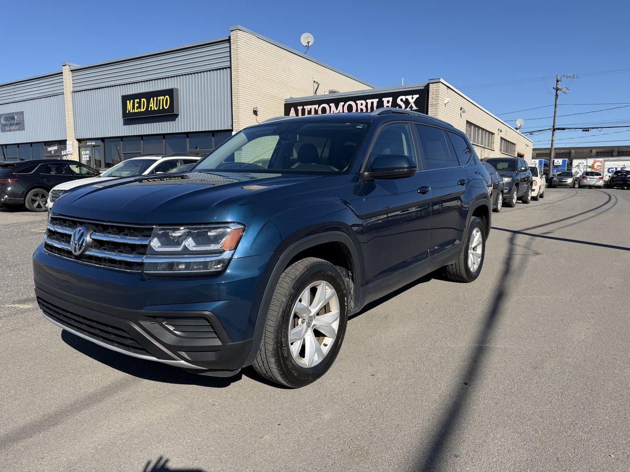 Blue 2018 Volkswagen Atlas SUV / Crossover Automatic