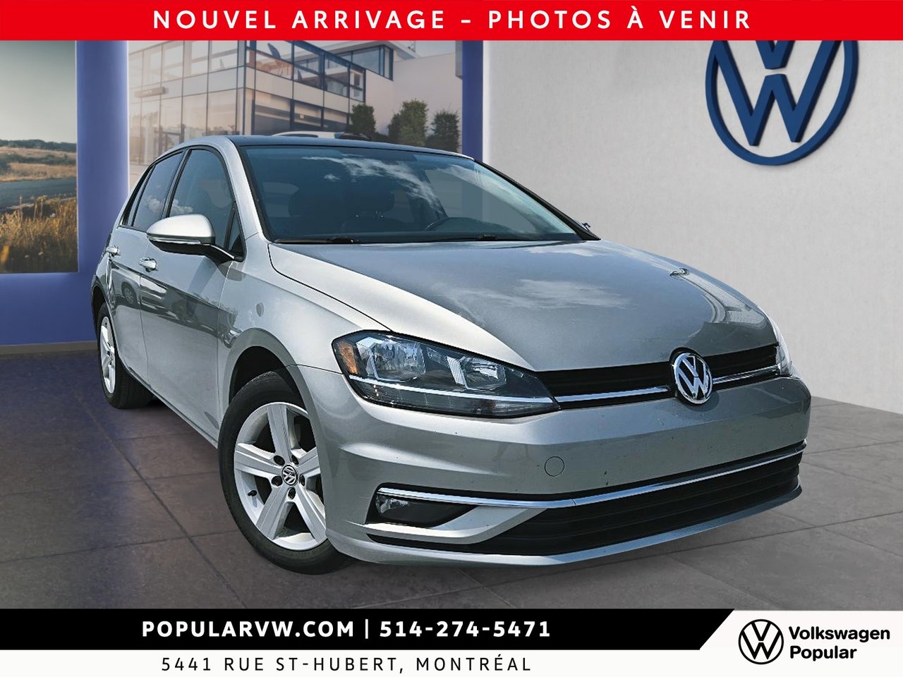 Volkswagen Golf Highline 2019 Bas Kilométrage + Toit Ouvrant!