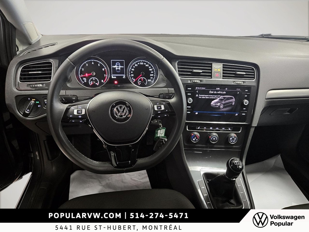 Volkswagen Golf Comfortline 2021 Bas Kilometrage + Navigation!