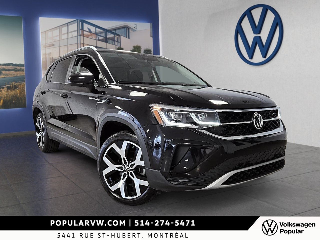 2022 Volkswagen Taos Highline Low Kilometer + Remote Starter!