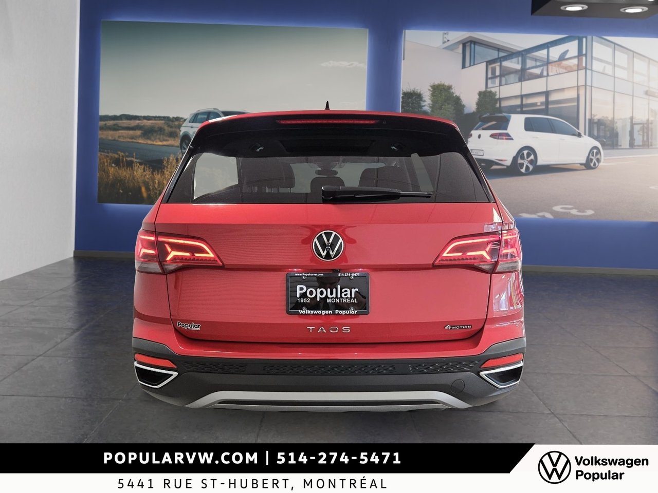 2023 Volkswagen Taos Comfortline 4Motion Low Kilometer + Panoramic Sunroof