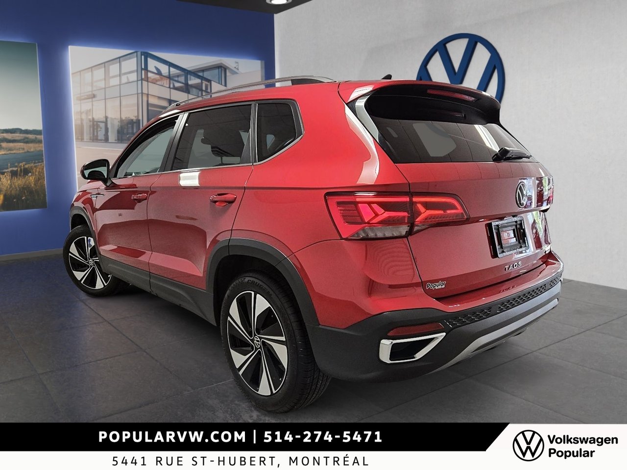 2023 Volkswagen Taos Comfortline 4Motion Low Kilometer + Panoramic Sunroof