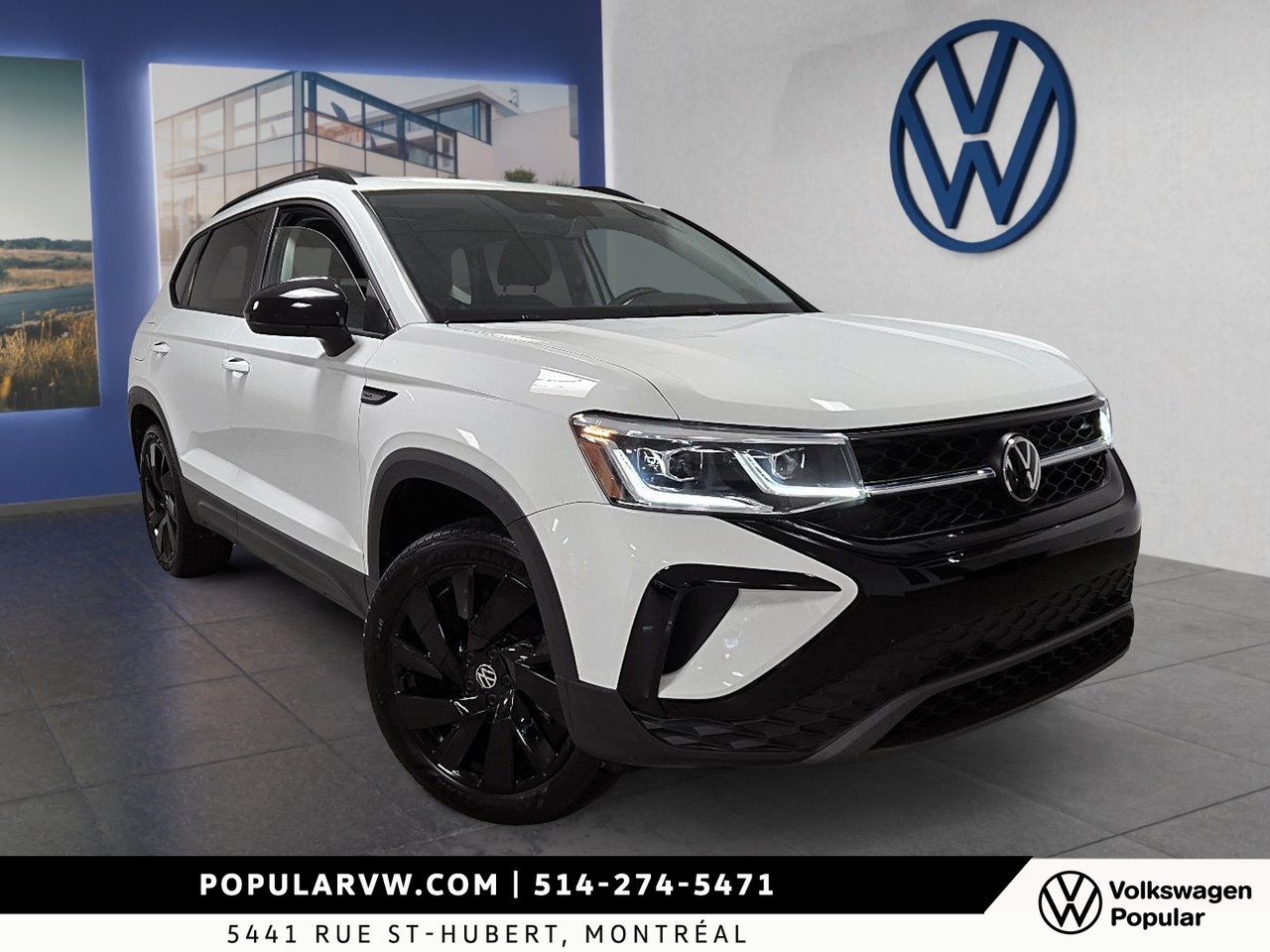 Volkswagen Taos Comfortline Black Edition 2024 Toit Panoramique & App-Connect!