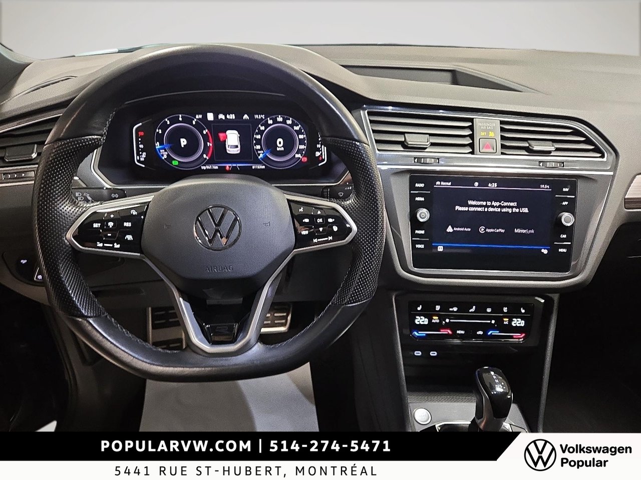2022 Volkswagen Tiguan Highline R-Line Area View 360° & Remote Starter