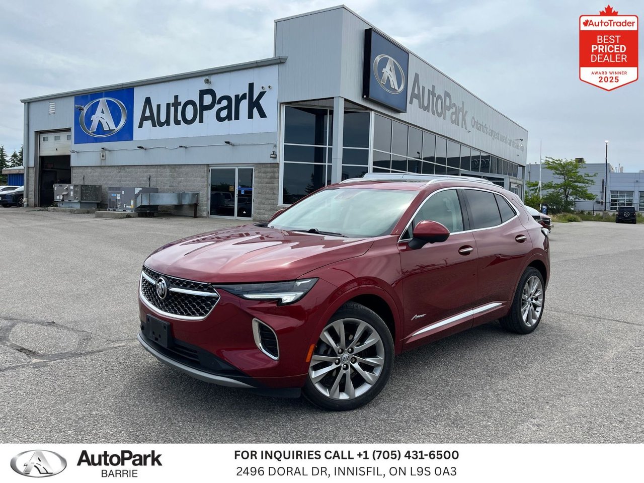 Cinnabar Metallic 2022 Buick Envision SUV / Crossover All-Wheel Drive Automatic