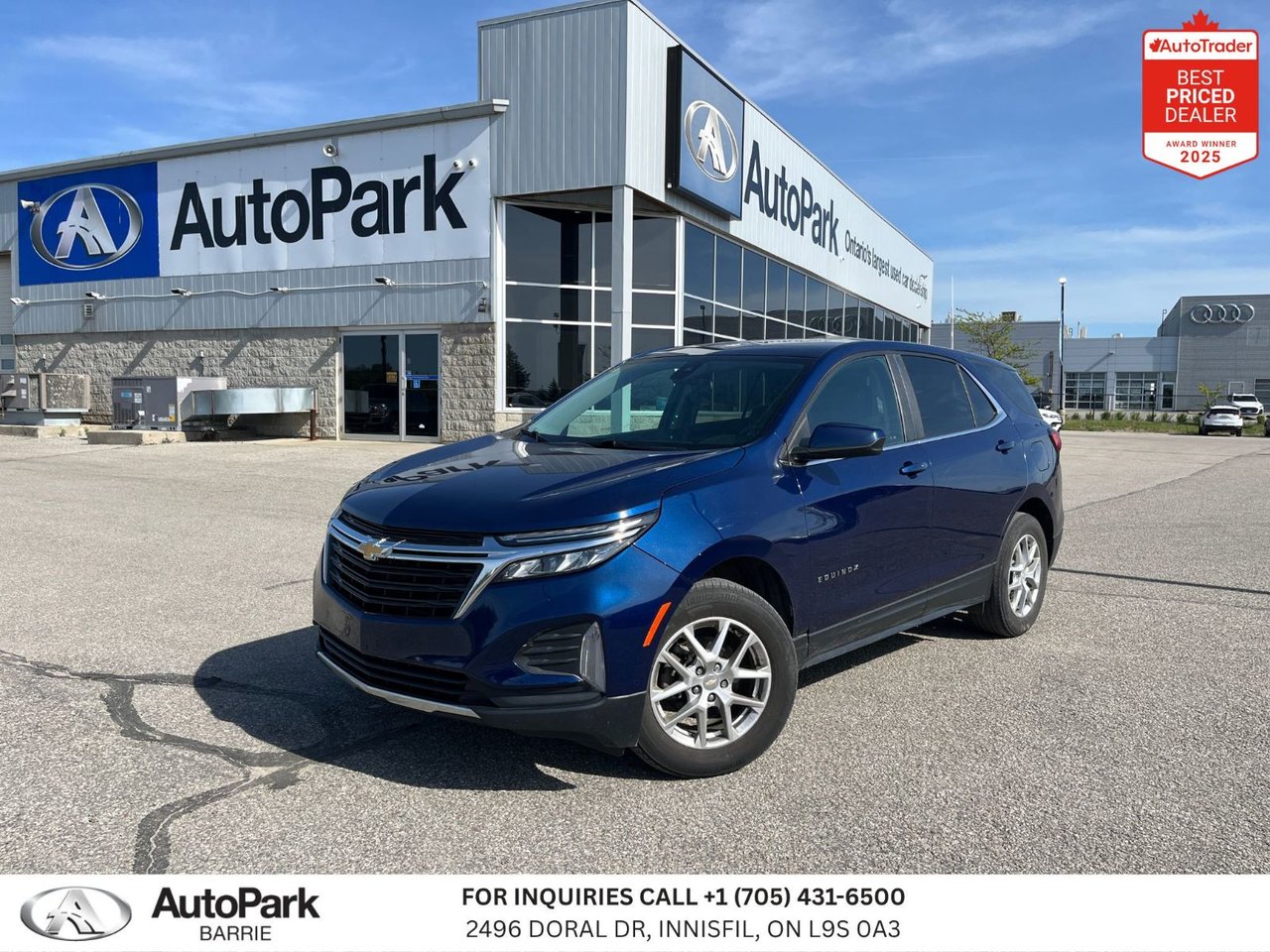 Blue Glow Metallic 2022 Chevrolet Equinox LT AWD with 1LT SUV / Crossover Four-Wheel Drive Automatic