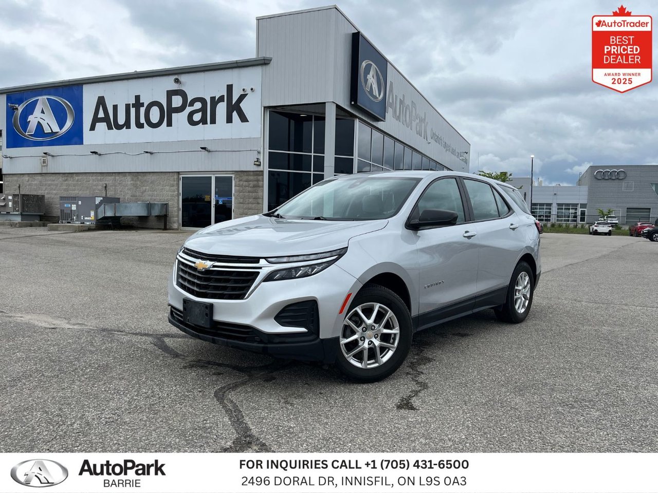 Silver Ice Metallic 2022 Chevrolet Equinox LS AWD with 1LS SUV / Crossover Four-Wheel Drive Automatic