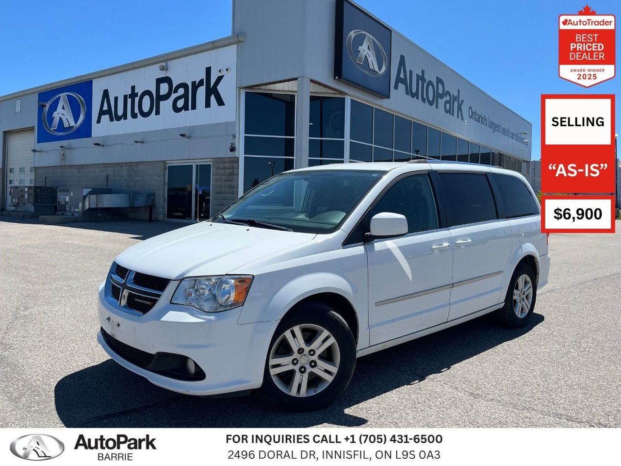 Bright White 2016 Dodge Grand Caravan Minivan Automatic