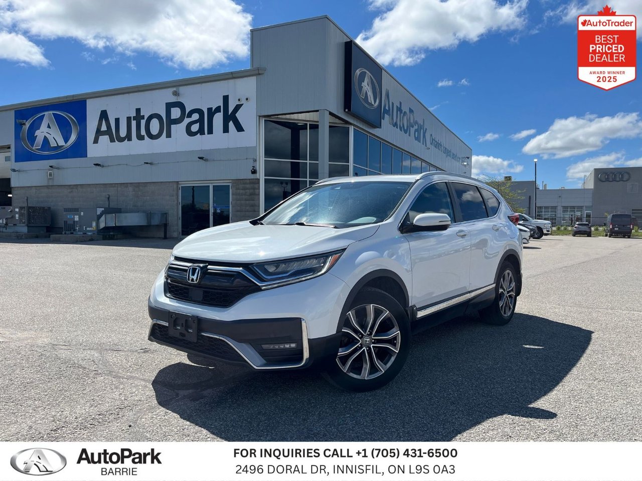 Platinum White Pearl 2022 Honda CR-V Touring AWD SUV / Crossover All-Wheel Drive Continuously Variable Transmission