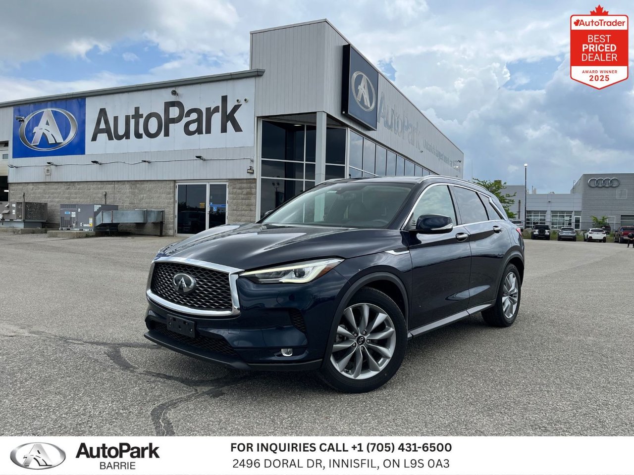 Hermosa Blue Pearl 2021 INFINITI QX50 Luxe AWD SUV / Crossover All-Wheel Drive Continuously Variable Transmission