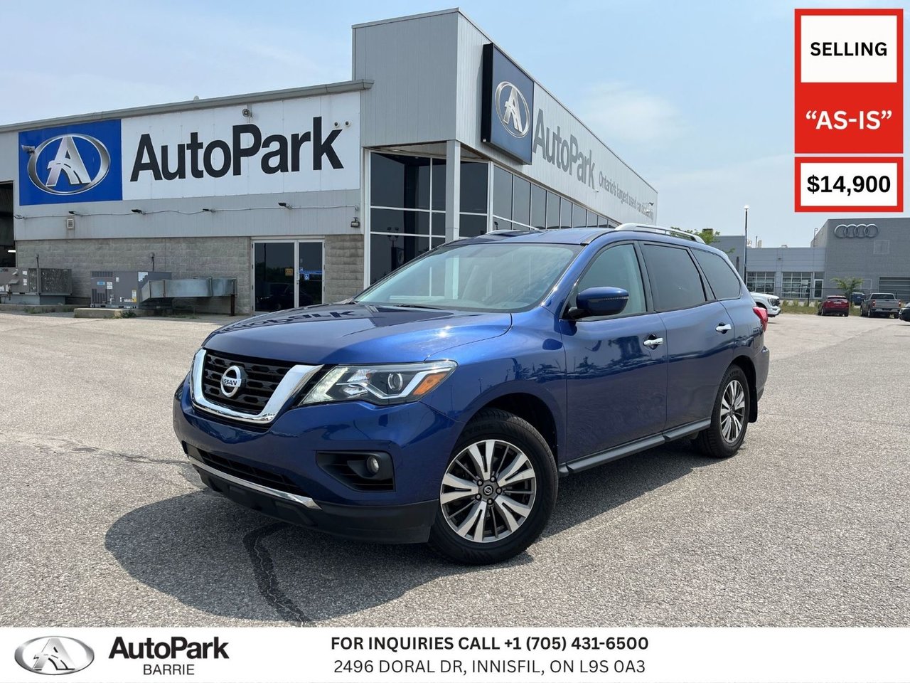 Caspian Blue Metallic 2019 Nissan Pathfinder SUV / Crossover Four-Wheel Drive Continuously Variable Transmission