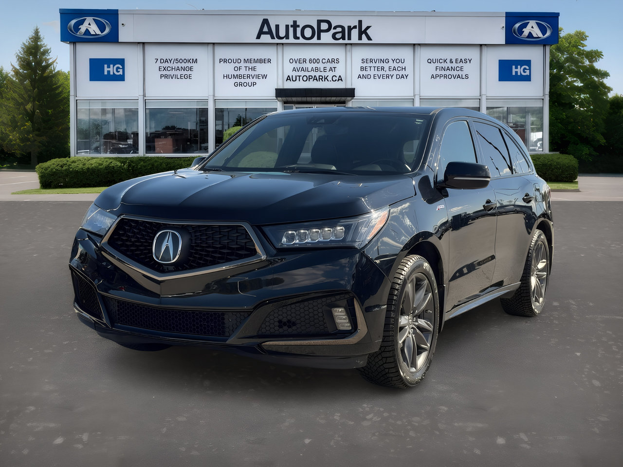 Black 2020 Acura MDX SUV / Crossover  Automatic