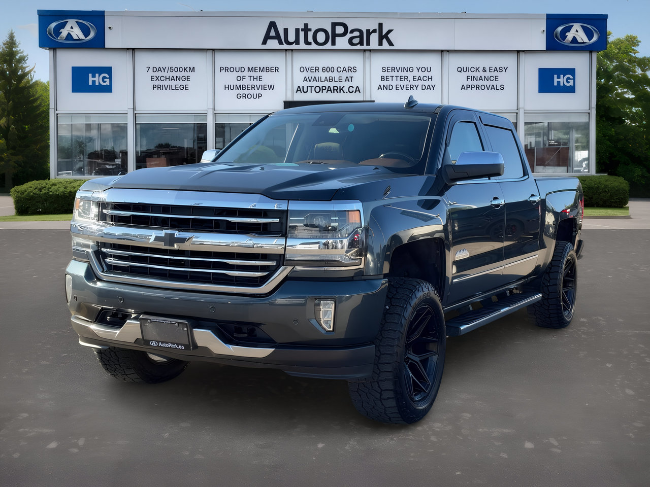 Gray (Graphite Metallic) 2018 Chevrolet Silverado 1500 Pickup Truck Four-Wheel Drive Automatic
