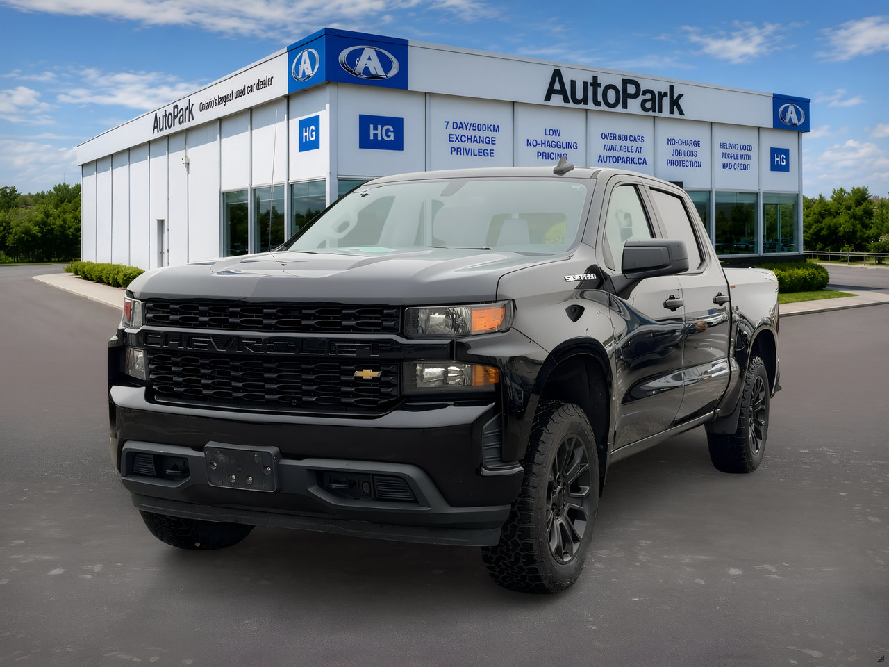 Black 2020 Chevrolet Silverado 1500 Pickup Truck Four-Wheel Drive Automatic