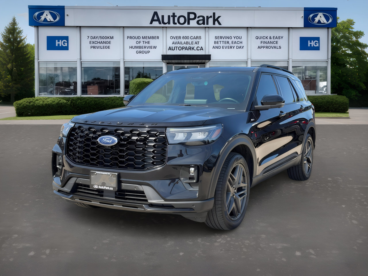 Black Metallic 2025 Ford Explorer SUV / Crossover All-Wheel Drive Automatic