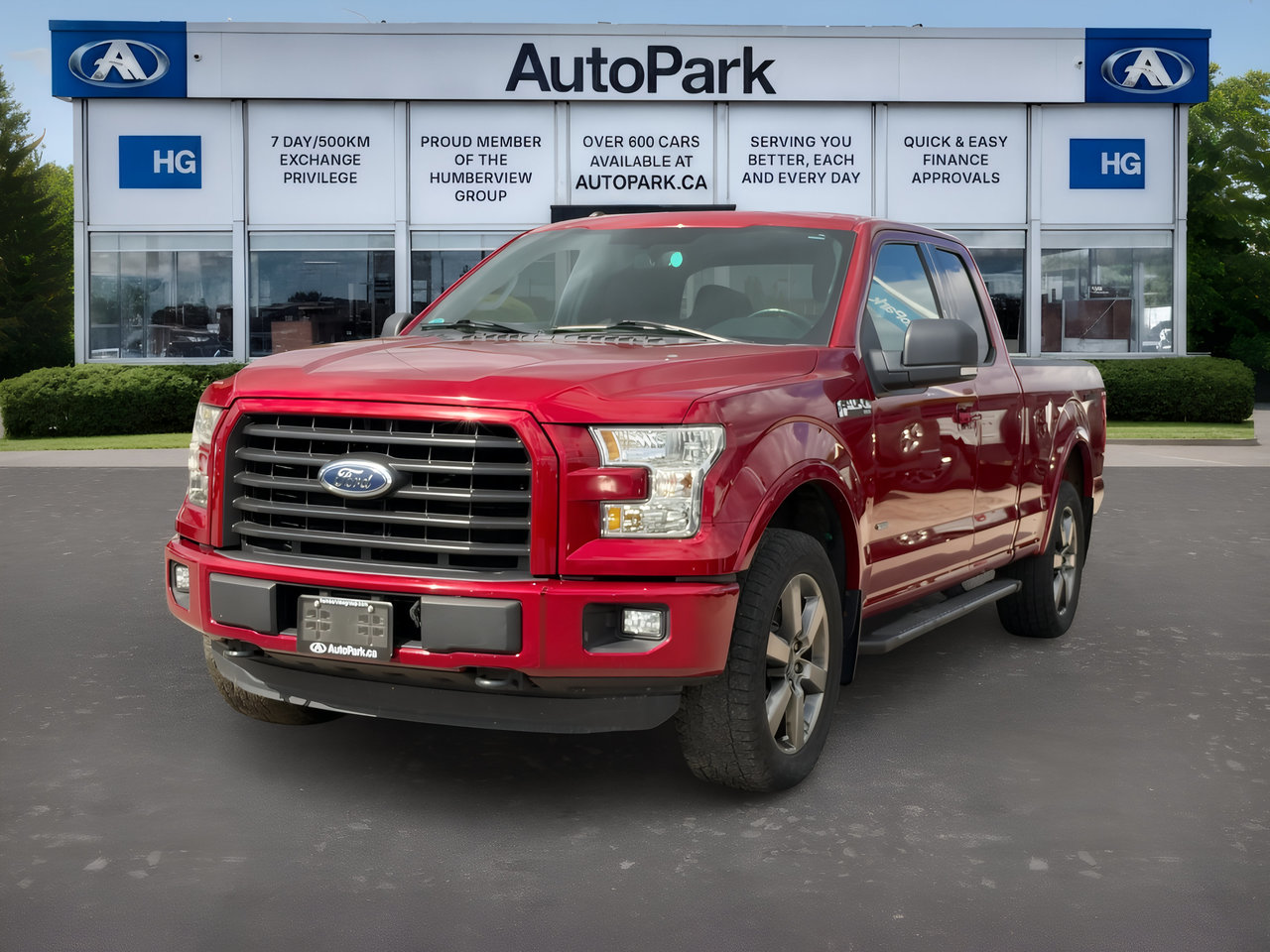 Ruby Red Metallic 2016 Ford F-150 Pickup Truck Four-Wheel Drive Automatic