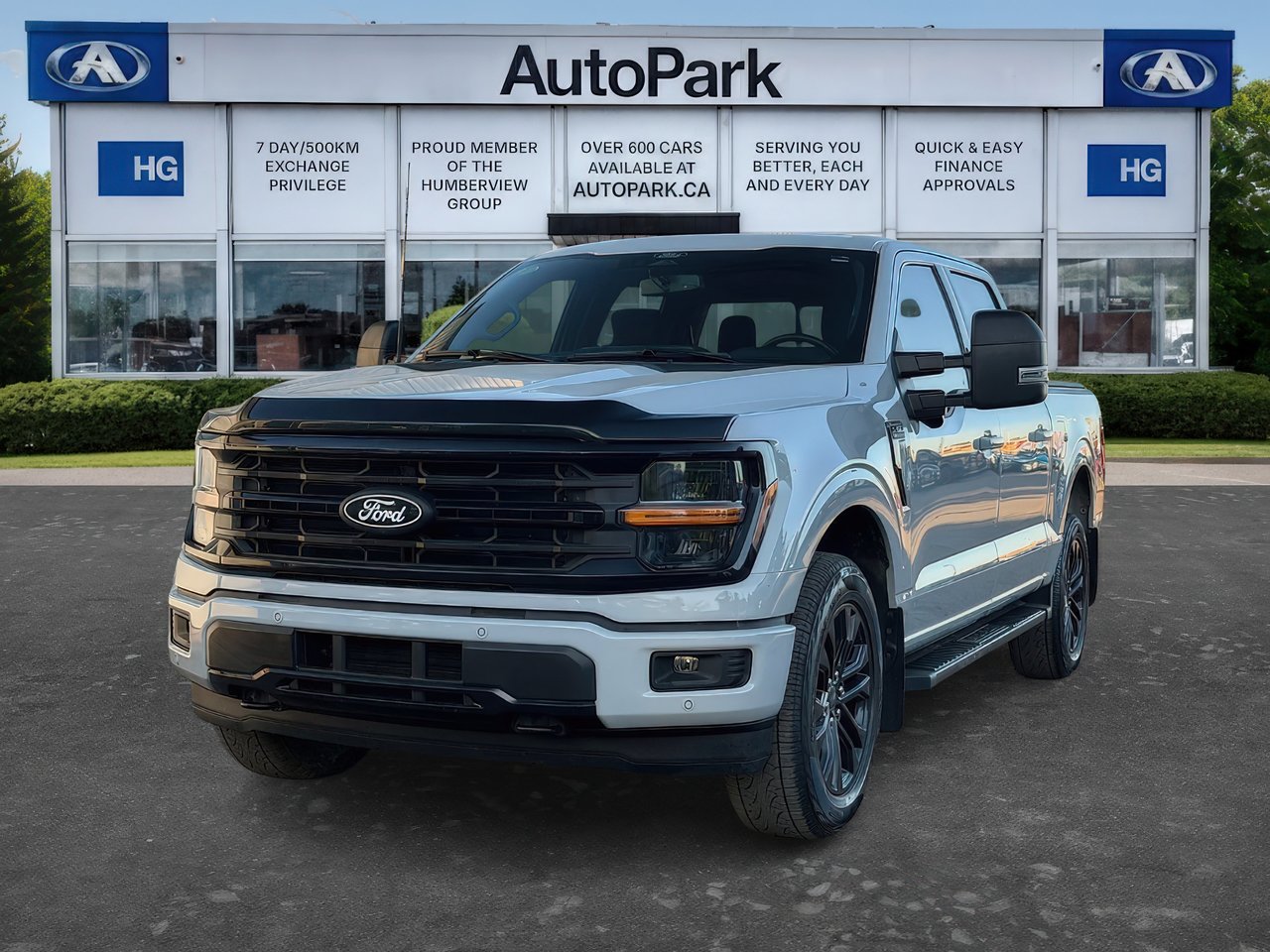 Gray 2024 Ford F-150 XLT SuperCrew 4WD Pickup Truck Four-Wheel Drive Automatic